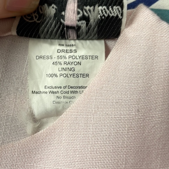 Rare Editions girl dress size 4 - elegant pale pink dress with ribbons / flowers - Picture 4 of 8